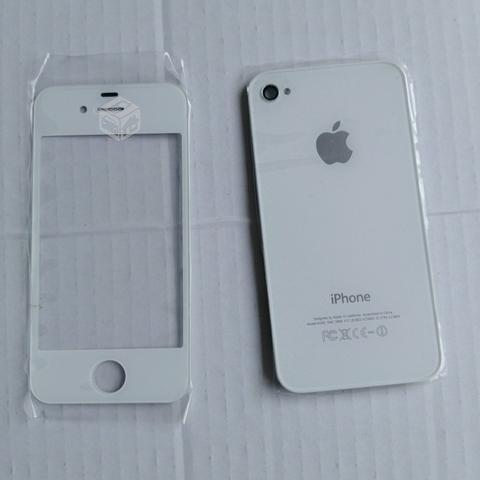 Tapa Iphone blanco 4/4s front y back