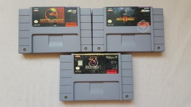 Consola SNES + Colección Mortal Kombat 1, 2 y 3