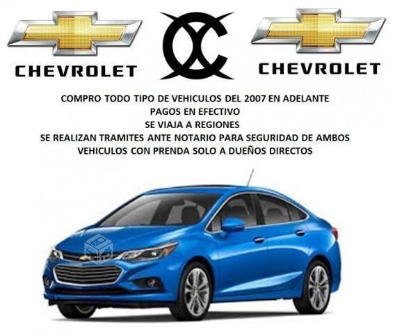 Busco: Chevrolet compro con prenda pago efectivo
