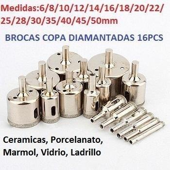 Set de Brocas Copa Diamantadas para Ceramicas