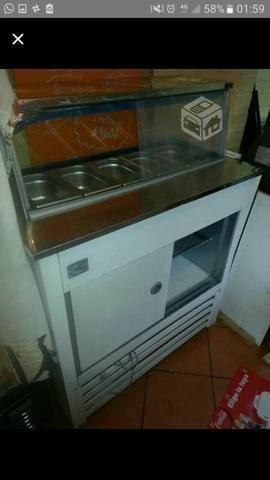 Vitrina refrigerada con 5 salseras