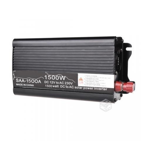 Inversor de Voltaje De 12v A 220v De 1500w (Nuevo)