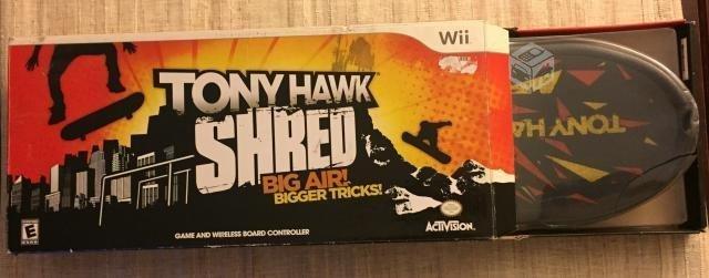 Tabla para WII TONY HAWK SHRED