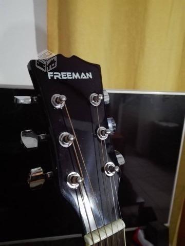 Guitarra Electroacústica Freeman Flrc40 Negra Cero