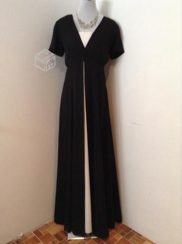 Vestido de fiesta negro y blco