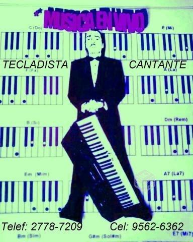 Tecladista Cantante anima fiestas a domicilio