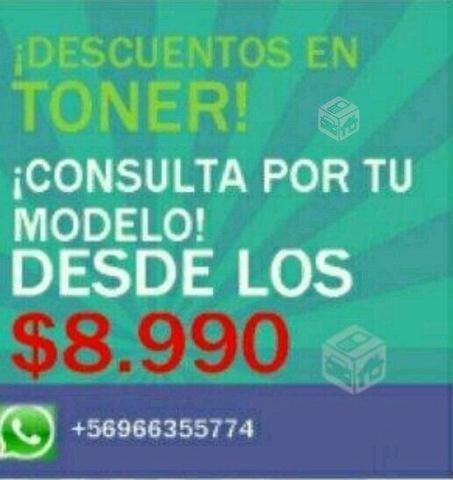 Toner todos los modelos a precios liquidados