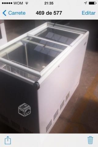 Congelador Tapa vidrio 128 lts nuevo grtia