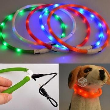 Collar Led Recargable y Ajustable para Mascotas