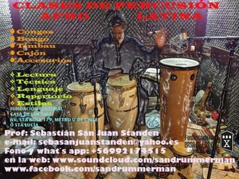 Clases de percusión afro-latina en stgo centro
