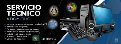 Servicio Técnico Informático PC, Notebook y MAC