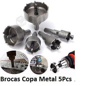 Brocas Copa Metal 5 Pcs Dientes De Carburo