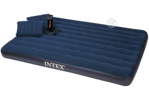 Set Colchon Inflabe Intex Queen incluye inflador y