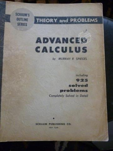 Advanced calculus ( schaum en ingles )