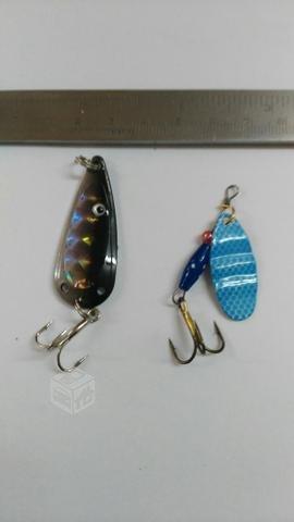 Spinner y chispa pesca truchas