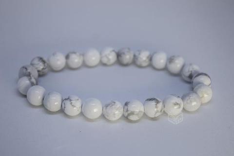 Pulsera de piedras volcánicas y ceramica