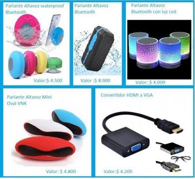 Cable HDMI VGA Mouse Parlante Audifono Teclado MP3