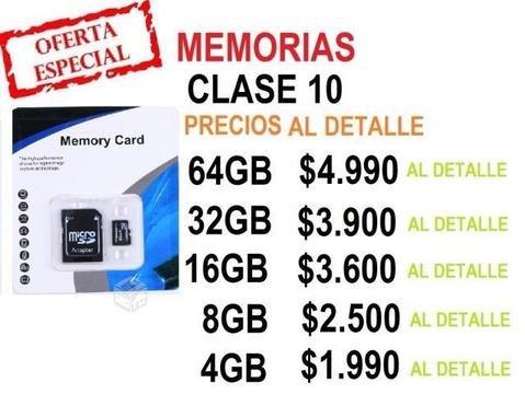 Memorias micro sd 32