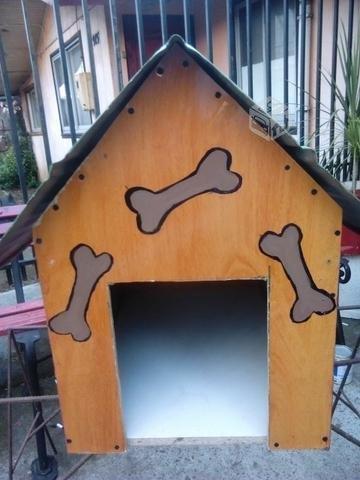 Casitas de perritos con techo de cin