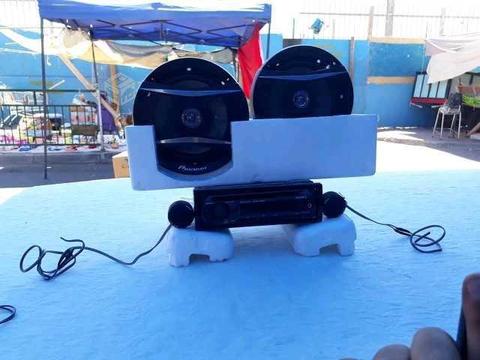 Radio + parlantes de auto