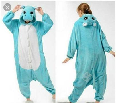 Pijama de polar kigurumi de hipopótamo