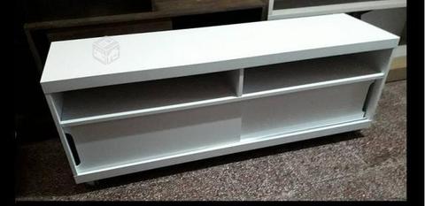 Mueble rack lacado para tv 55 pulgadas blanco