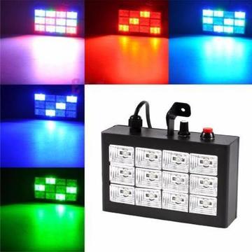 Led Room Strobo 12 led RGb Audioritmico