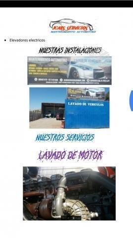 Servicios de mantenimiento y lavado de vehículos