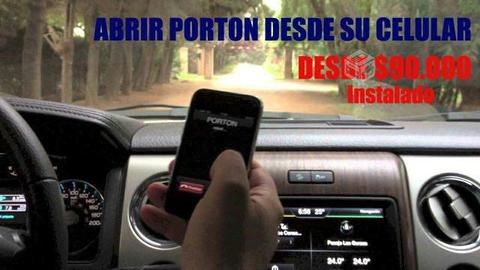 Abrir con celular motor porton automatico