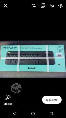 Teclado inalambrico logitech k400 plus tv