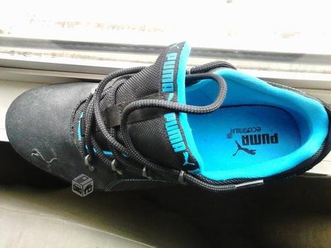 Puma zapato caña baja negro y azul trekking hombre