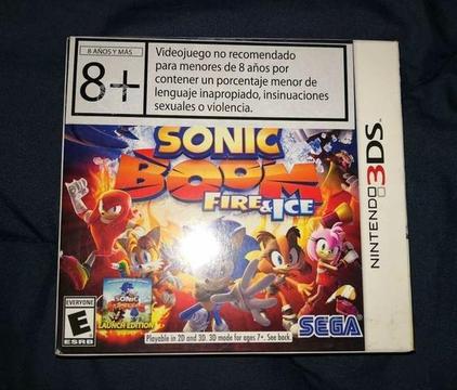 Sonic Boom fire and ice 3ds nuevo sellado