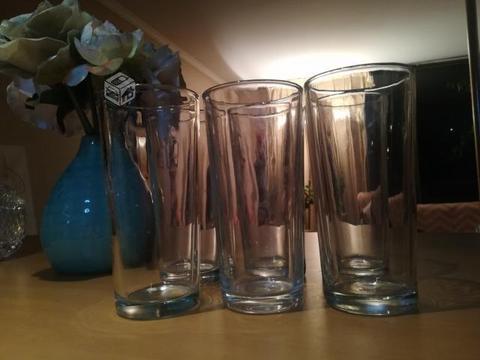 Set de 18 vasos de vidrio