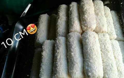 Hand roll listo para freir