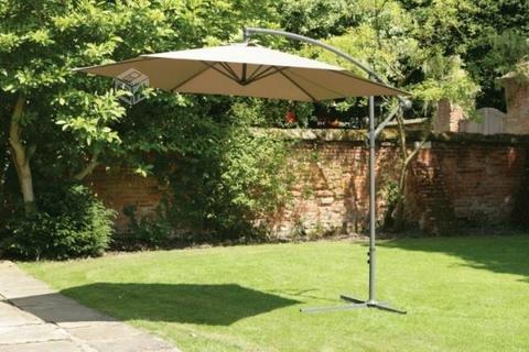 Quitasol grande piscina jardin regulable parasol