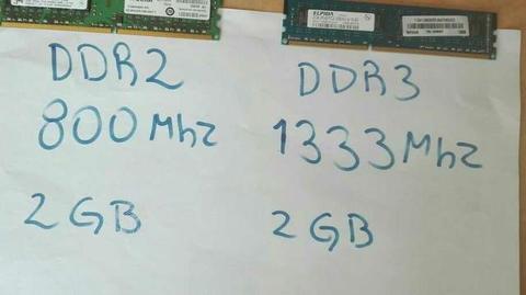 Memorias Ram DDR2 DDR3