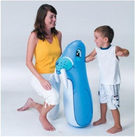 Mono Porfiado Inflable de Foca Pushing Para Niños