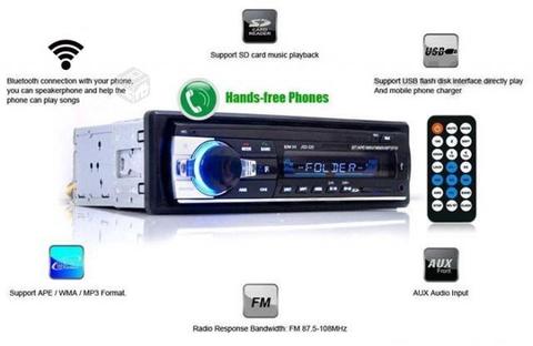 Radio Auto Bluetooth Manos Libres mp3 Usb/SD/Aux
