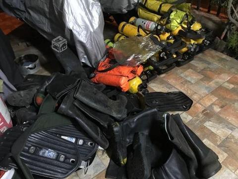 Scuba Tubos De Oxígeno Bomberos Rescate