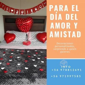 Decoración Día de enamorados San Valentín brownie