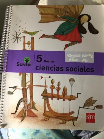 Libro Savia 5 to básico Ciencias Sociales