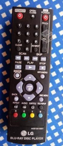 Control Remoto / LG Blu-Ray Disc Player AKB736158