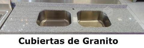 Cubiertas de Granito con Lavaplatos. (Nuevas)