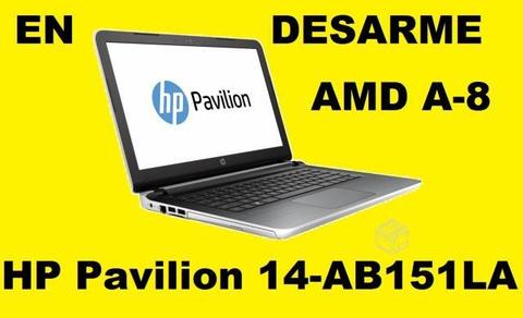 Hp 14-ab151la en desarme procesador a-8