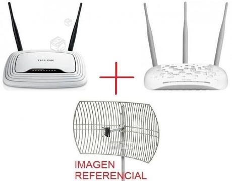 Pack antena + Access Point + Router