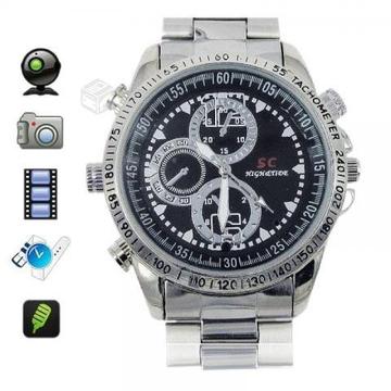 Reloj Espia Metalico Camara Oculta 8GB Rom Interna