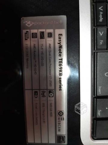 Notebook packard bell easyNote