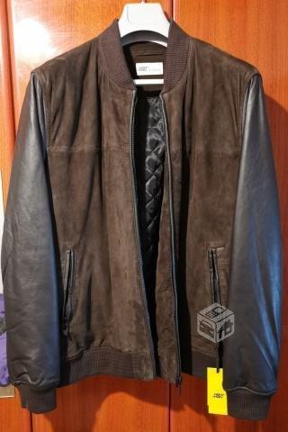 Chaqueta de cuero Newman nueva con etiquetas